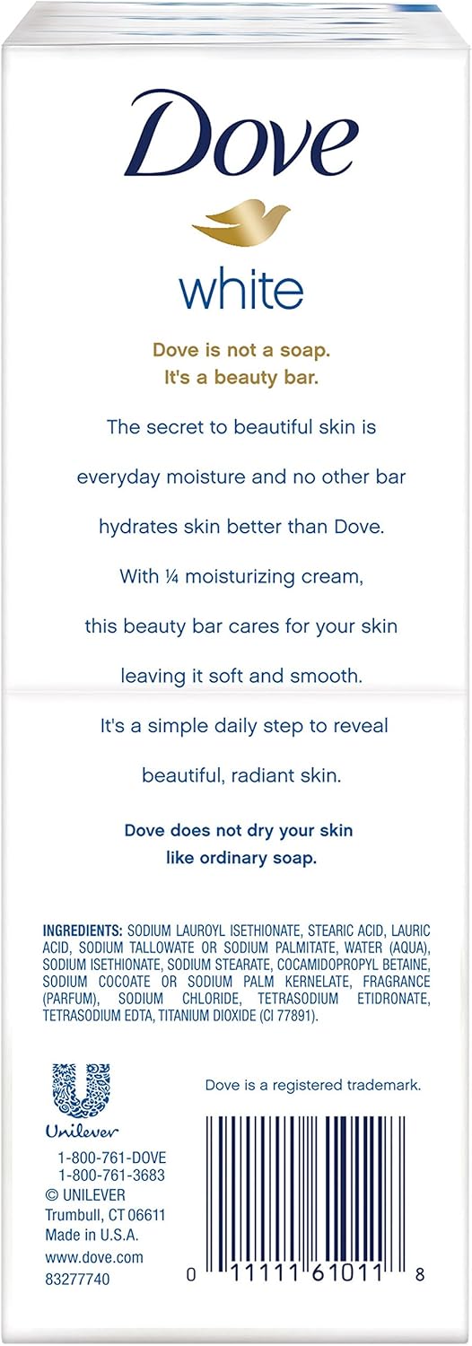Dove Beauty Bar White (6 Pack) (637g)