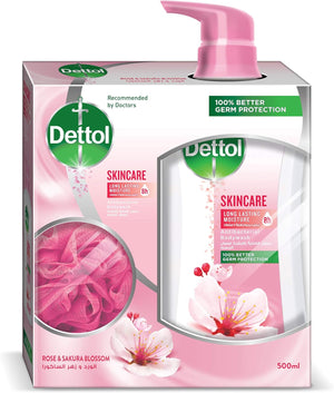 Dettol Shower Gel Skin Cars 500Ml Plus Puff