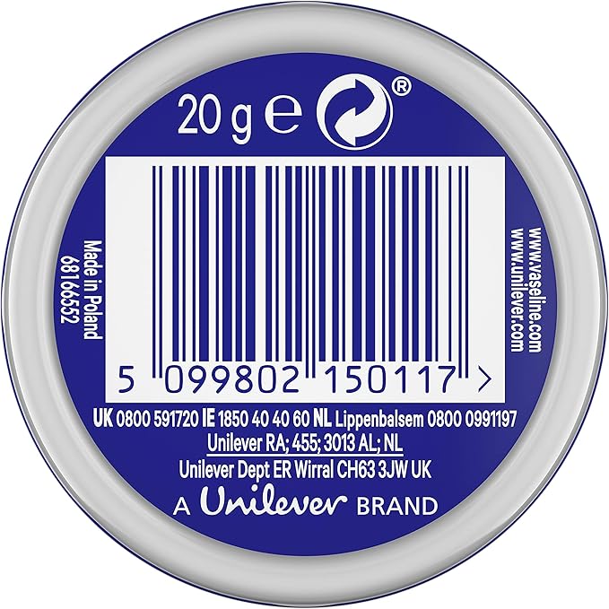 Vaseline Lip Therapy Tin Original 20 Gm
