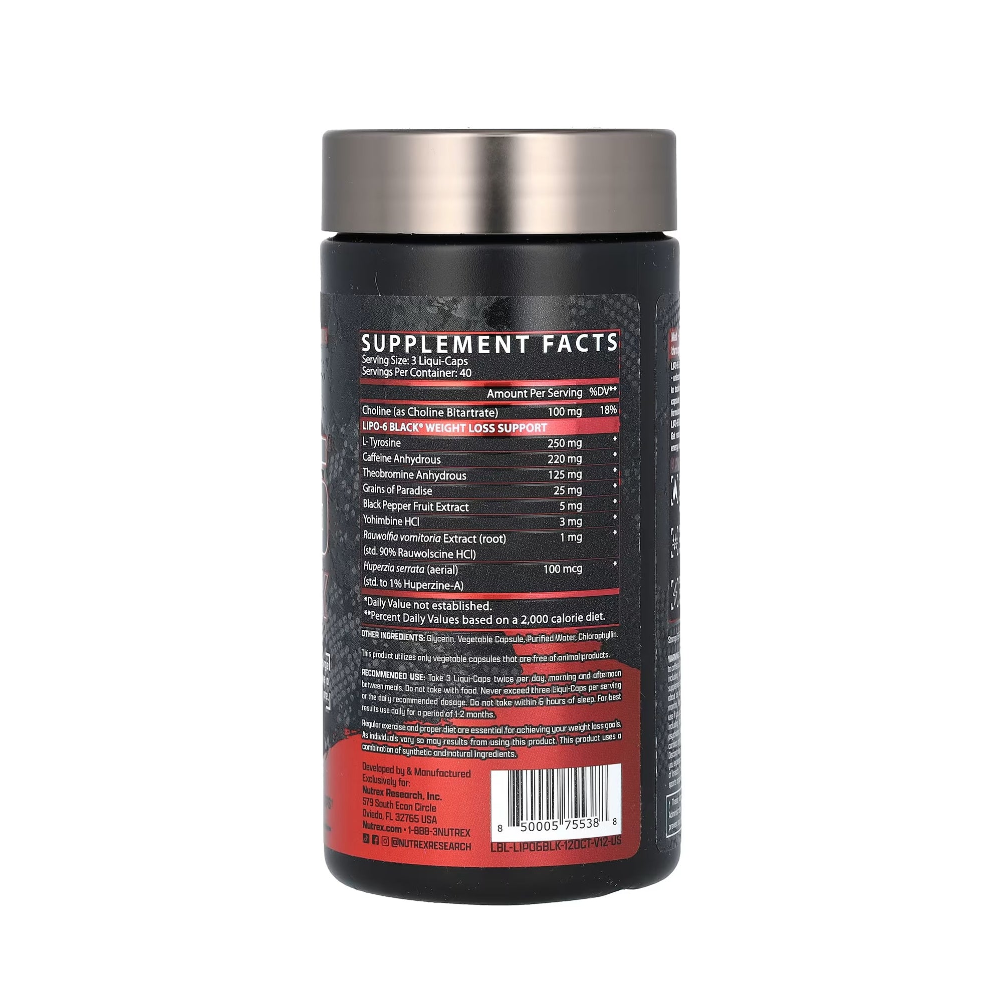 Nutrex Research Lipo-6 Black - 120 Liquid-Caps