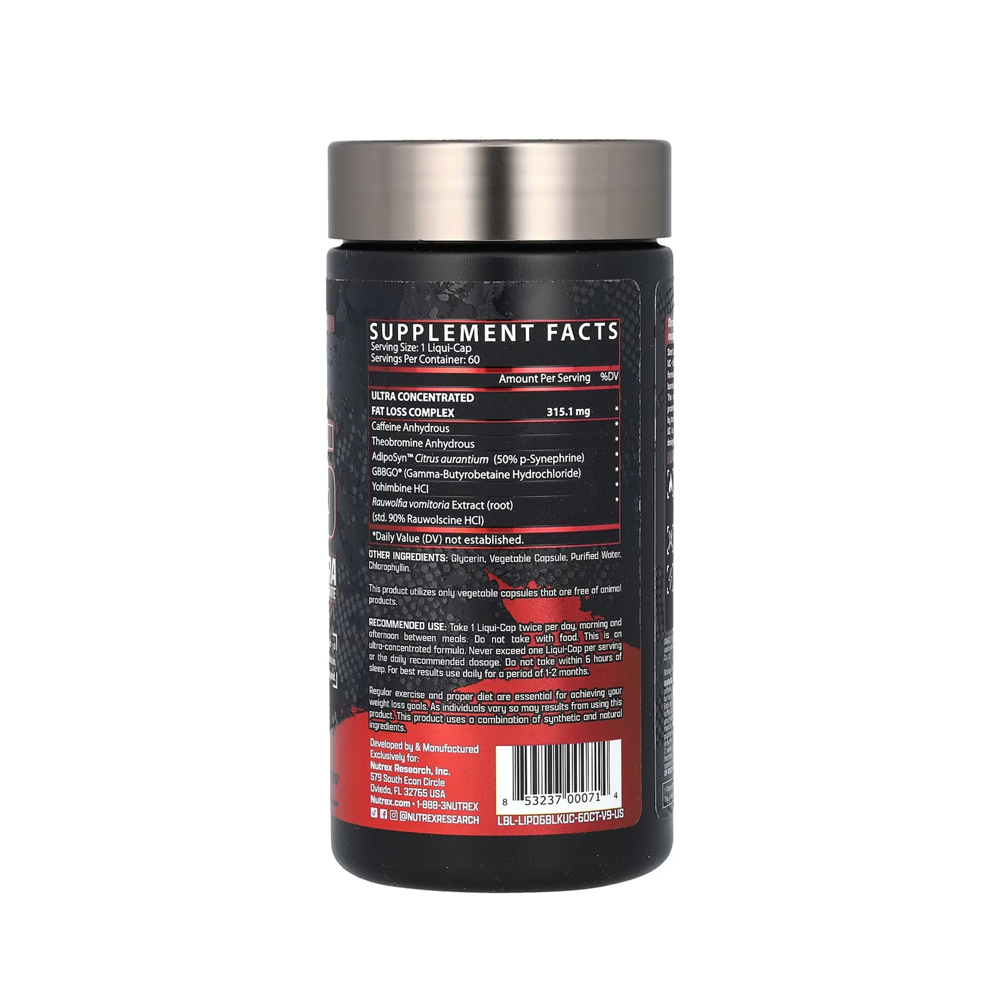 Nutrex Research Lipo-6 Black Ultra Concentrate – 60 كبسولة سائلة