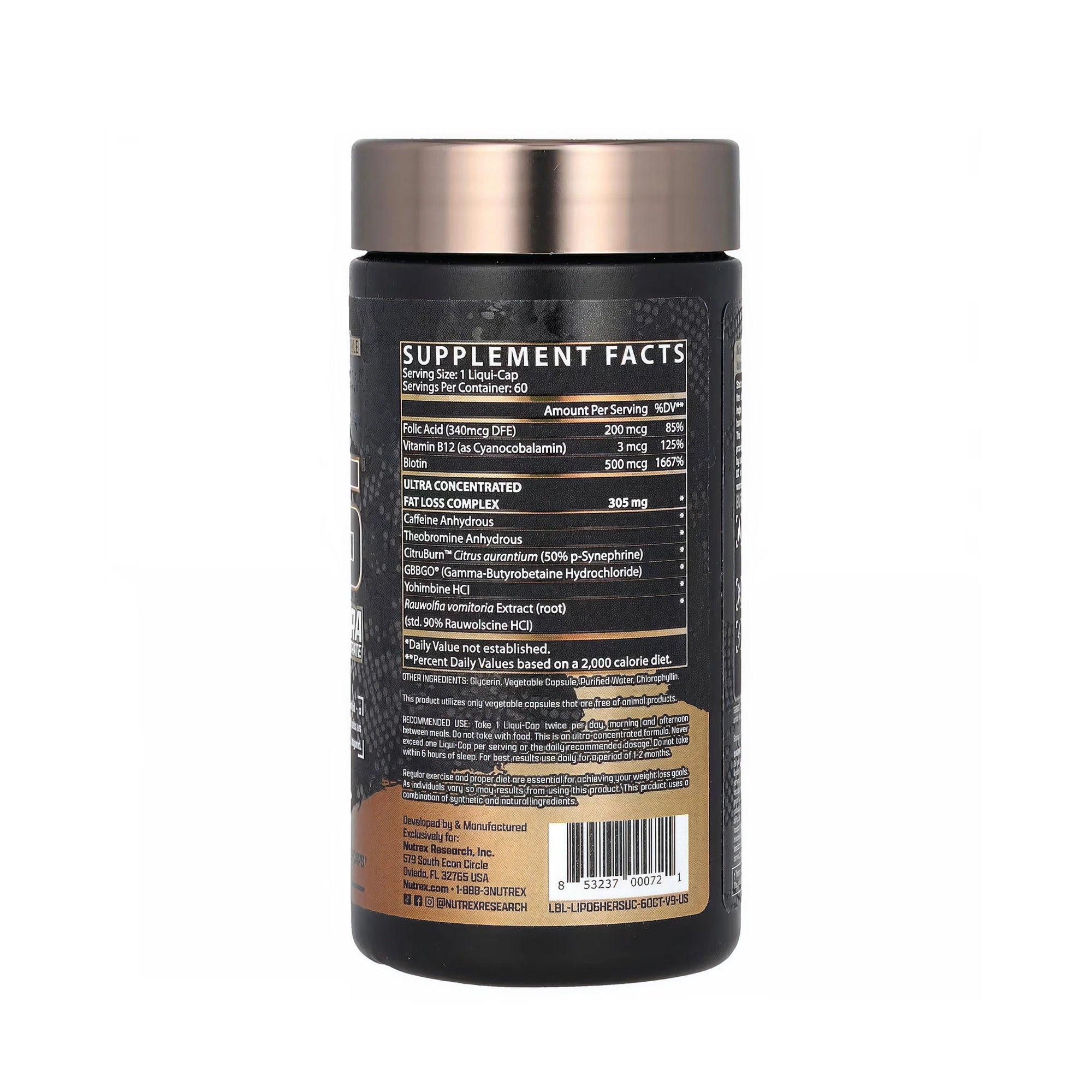 Nutrex Research Lipo-6 Hers Ultra Concentrate - 60 كبسولة سائلة