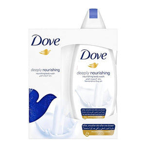 Dove Shower Gel 250ml Deeply Nourishing With loofah