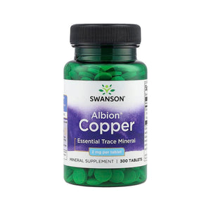 Swanson Albion النحاس 2 ملغ - 300 قرص