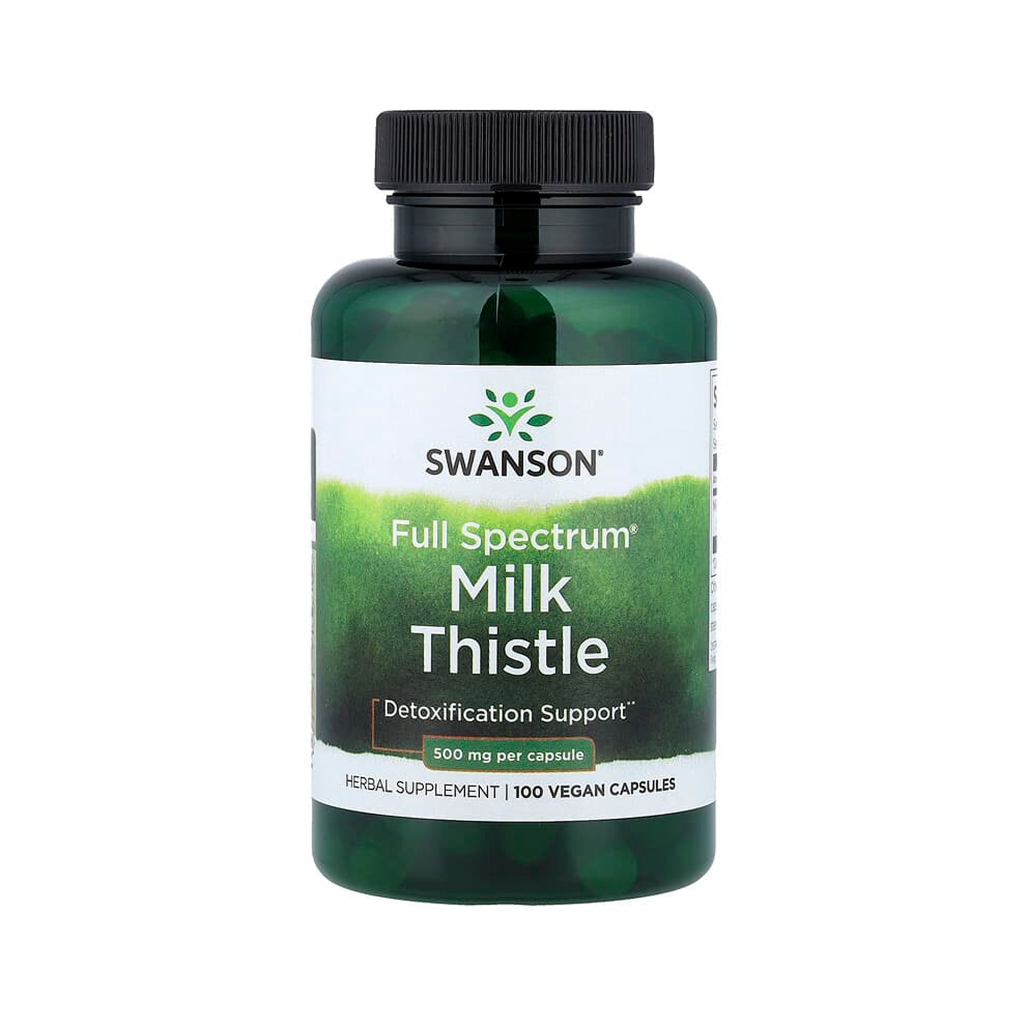 Swanson Full Spectrum Milk Thistle 500 mg - 100 Vegan Caps
