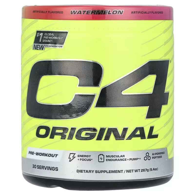 Cellucor C4 Original Pre-Workout Powder - Explosive Energy - Watermelon - 30 Servings 6.9 OZ