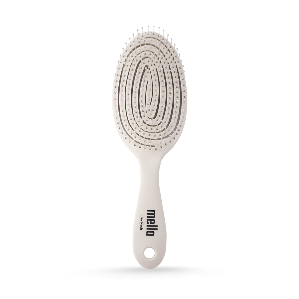 Mella Hair Brush 6631 oval shape Light beige