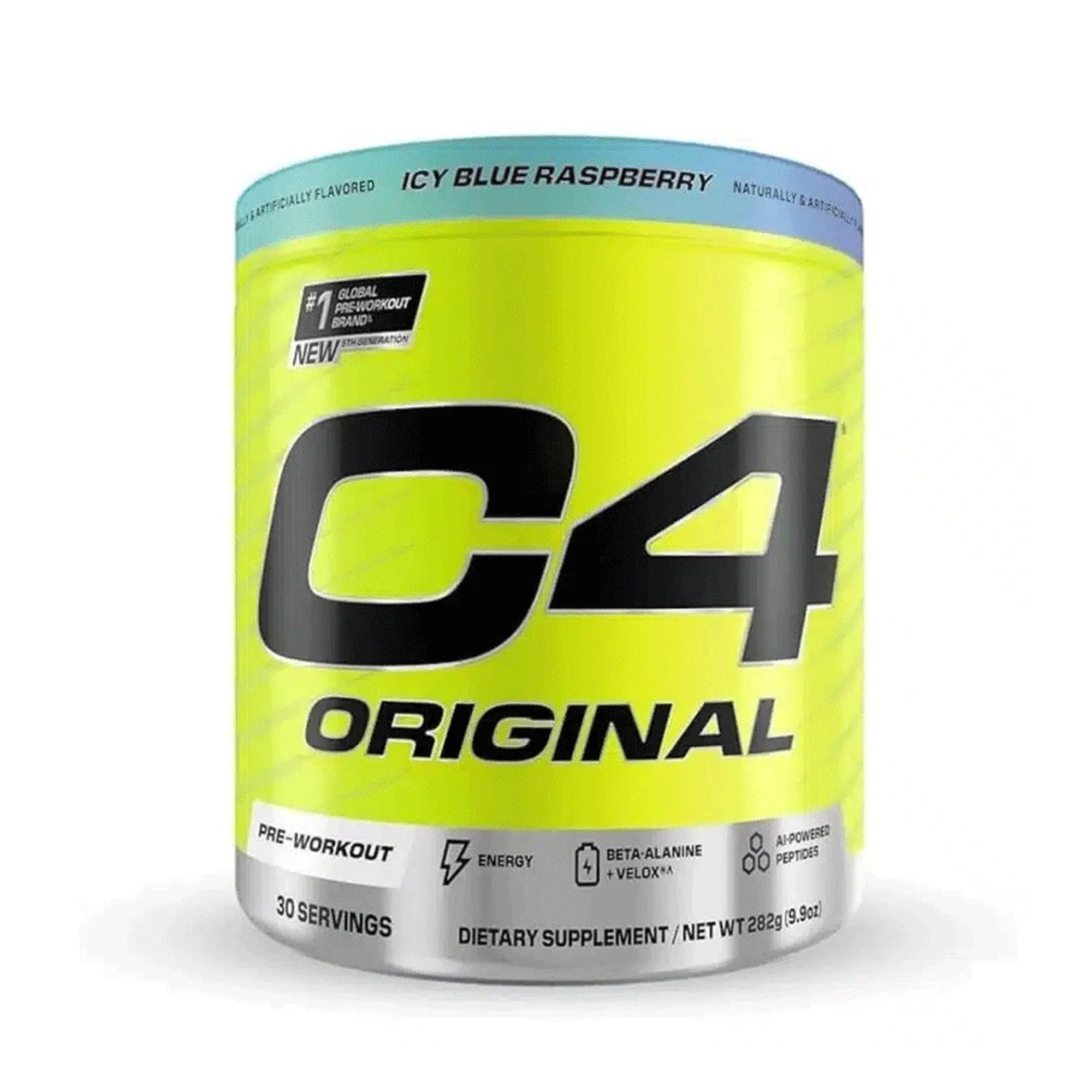 سيلوكور سي 4 الأصلي قبل التمرين 30 حصة - نكهة التوت الأزرق المثلج 282 جم (9.9 أونصة)