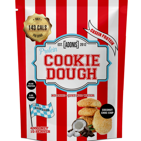 Protein Cookie Dough (Casein Protein) - Coconut Choc Chip 400g