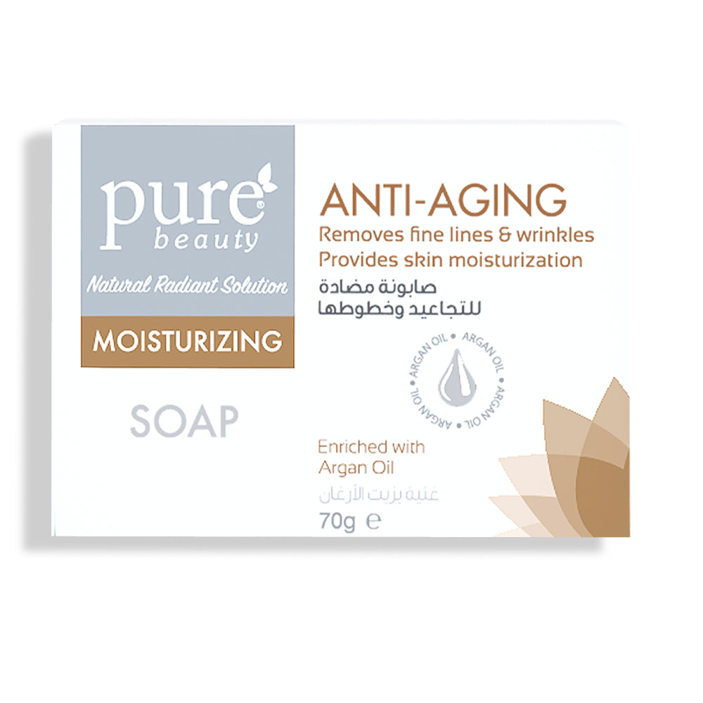 Pure beauty bar soap 70g anti wrinkle and fine lines
