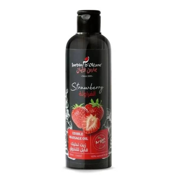 Jardin Oleane Jardin Oleane Massage Oil 250ml Tasteable Strawberry