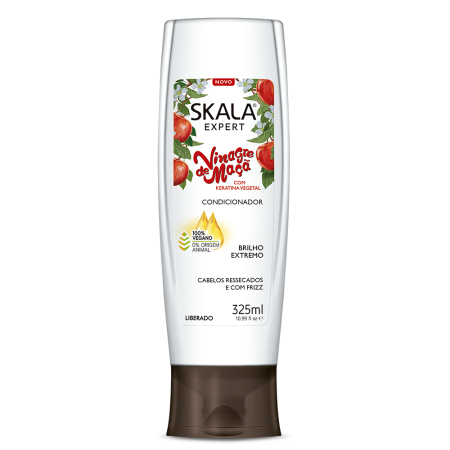 Skala hair conditioner 325ml vinagre de maça for dry and frizzy hair