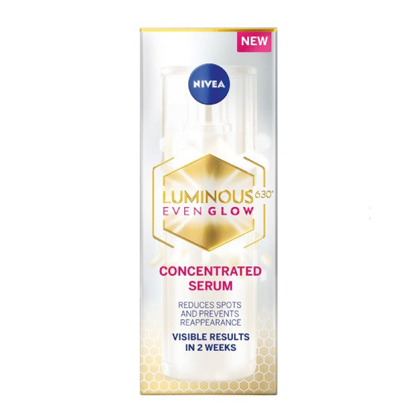 Nivea Face Serum 30ml Luminous 630 Even Glow Even Radiance For Dark Spots And Anti Wrinkle