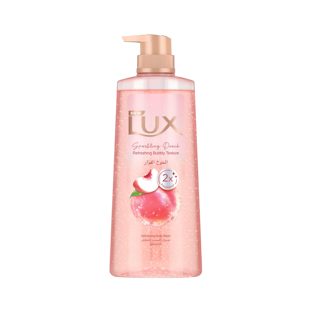 Lux Shower Gel 400ml Refreshing Bubbly Texture Sparkling Peach