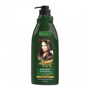 Boutique Hair Shampoo & Conditioner 1000ml 2in1 With Ginseng And Neem