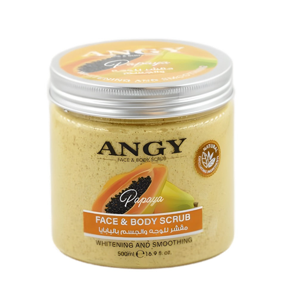 مقشر الوجه والجسم Angy 500 مل مع البابايا