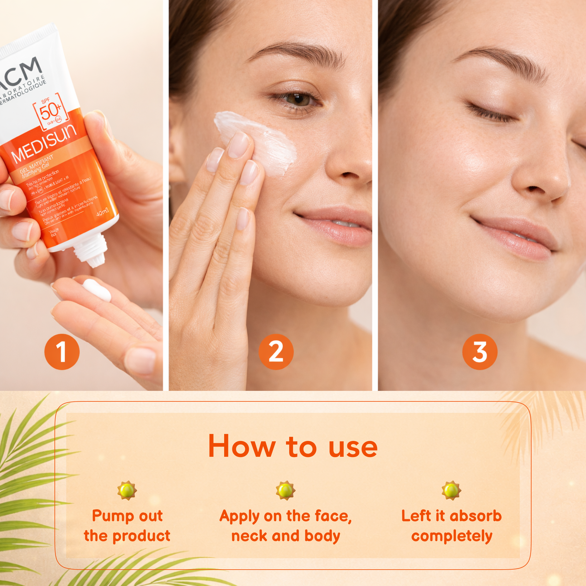 ACM Medisun SPF Sun Gel – Matte Finish Sunscreen for Oily Skin