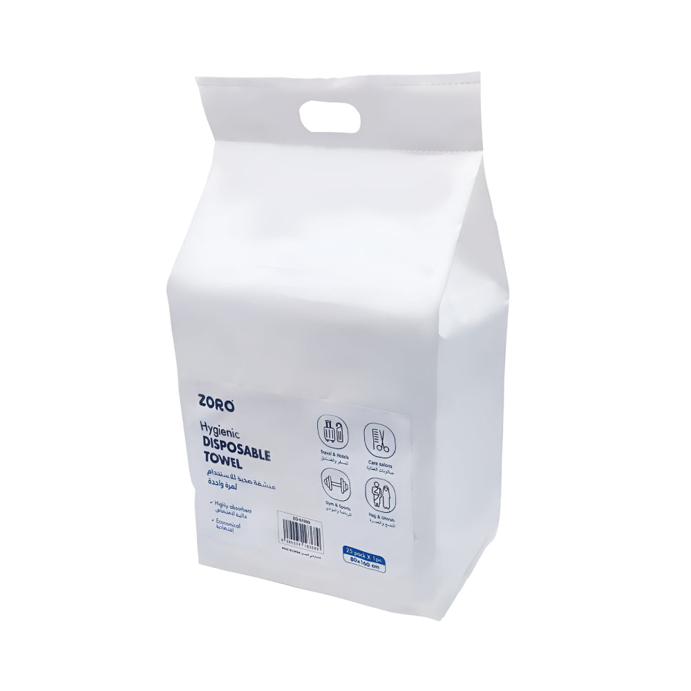 Zoro  Towel 25pc Hygienic For Single Use 80 x 160cm