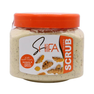 Shifa Scrub 500ml With Turmeric And Natural Beads v2