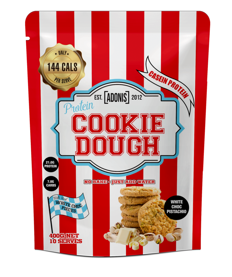 Adonis Cookie Dough White Choc Pistachio 400G