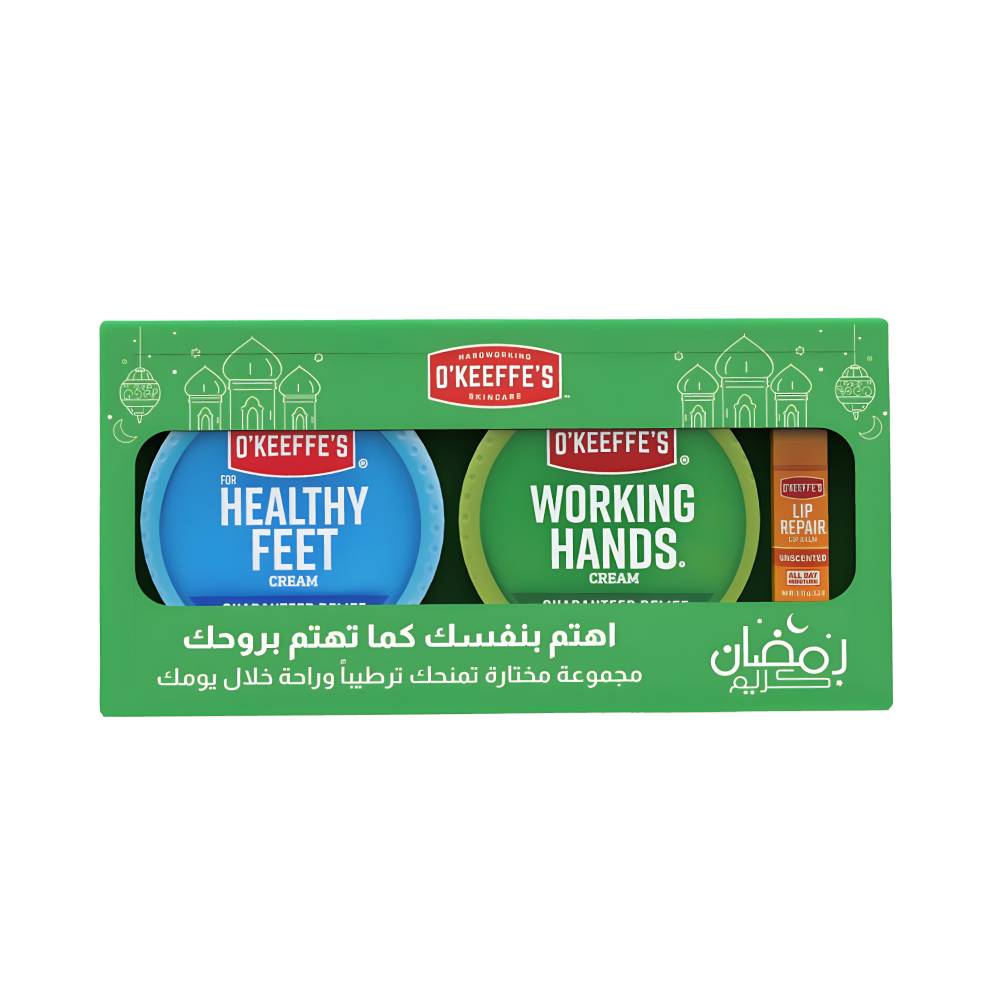 O'Keeffe's  Care Set ( Lip Balm + Healthy Feet Cream + Working Hands Cream )