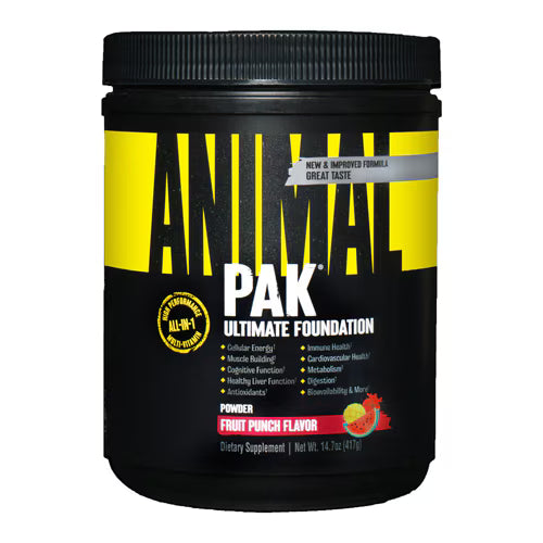 Animal Pak Multivitamin Powder - Fruit Punch Performance Supplement 417g