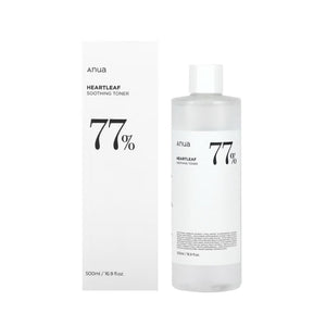 Anua Heartleaf 77% Soothing Toner – Calming Toner for Sensitive & Reactive Skin 500ml