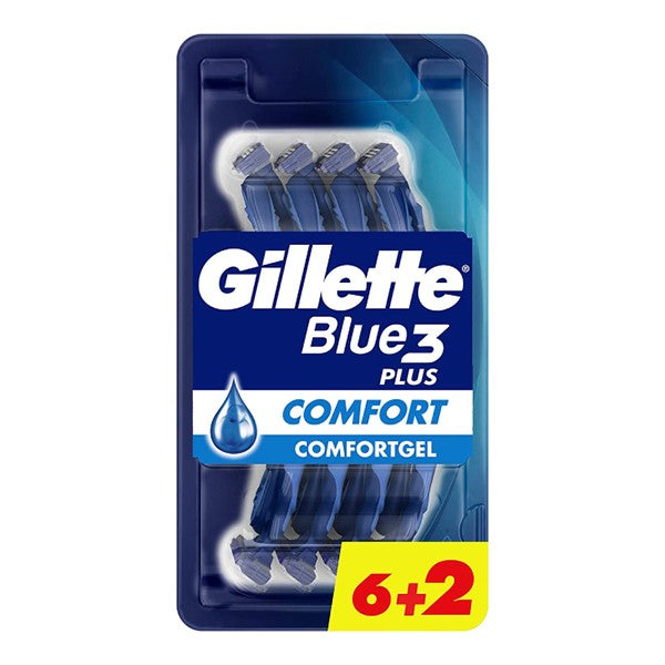 Gillette Razor blue 3 Comfort 6+2 free