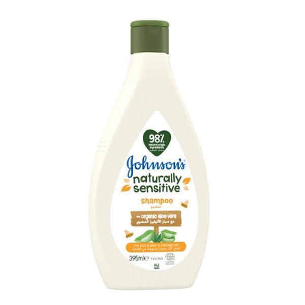 Johnson's hair shampoo 395ml organic aloe vera