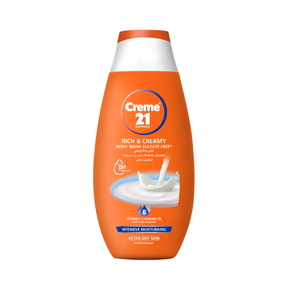 Creme 21 Body Wash 250ml High Moisture Sulfate-Free