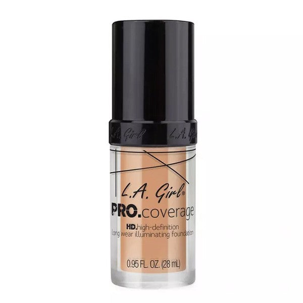 L.A. Girl Foundation Pro Coverage HD GLM643 Liquid With Highlighter Porcelain