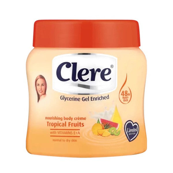 Clere body creme 500ml tropical fruits