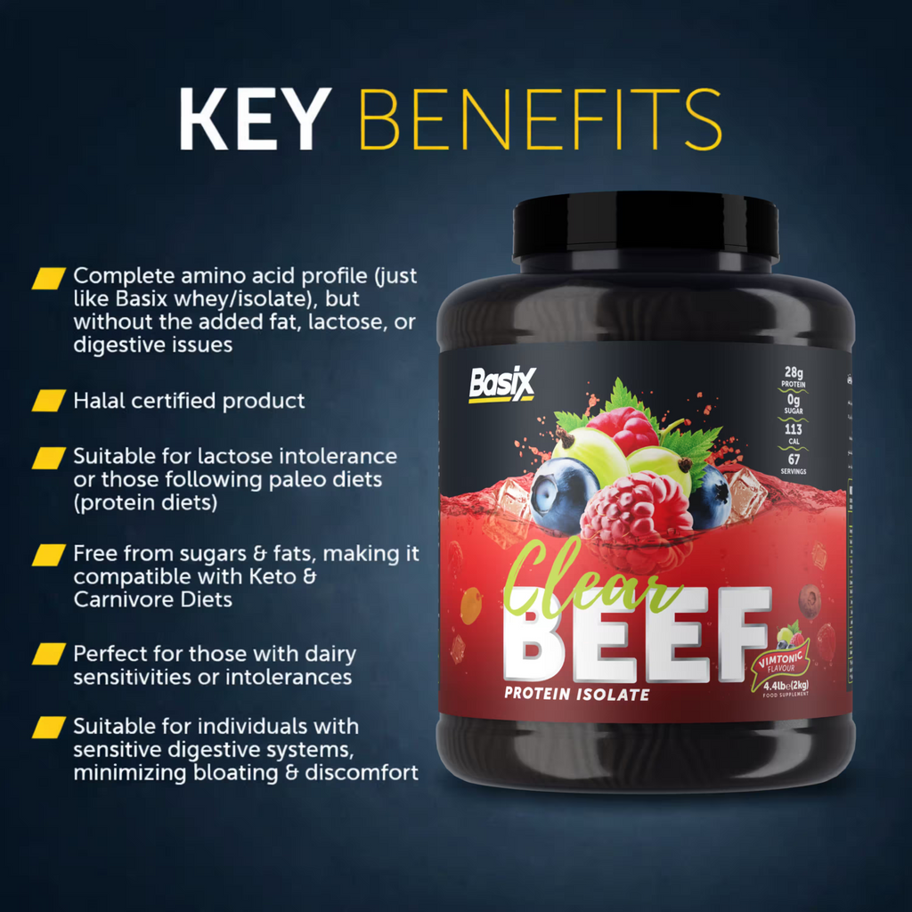 بروتين البقر المعزول Basix Clear - نكهة Vimtonic - 4.4 رطل