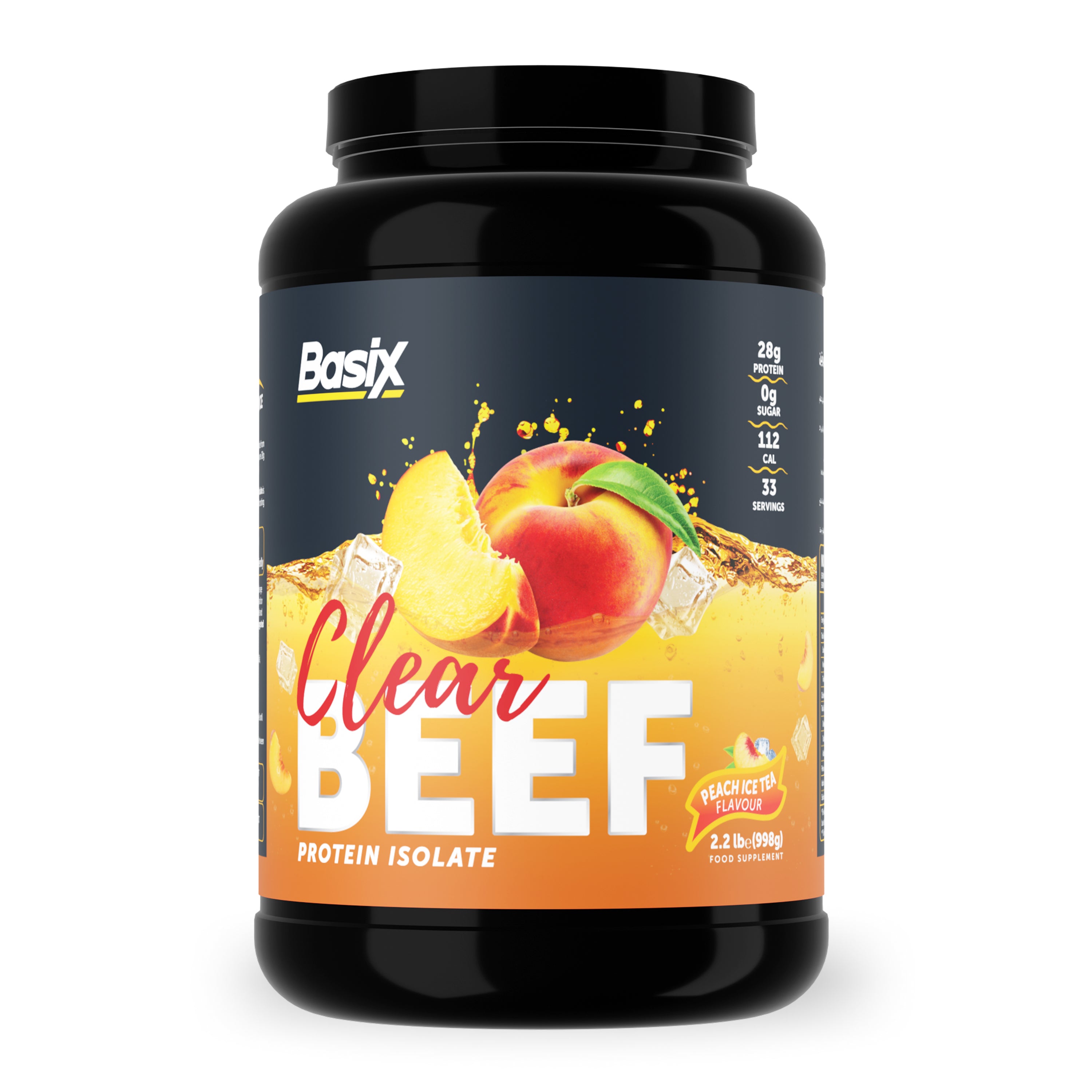 Basix Beef Protein Iso Peach Iced Tea 2.2lb