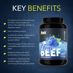 بروتين لحم بقري من باسيكس بنكهة التوت الأزرق 2.2 رطل