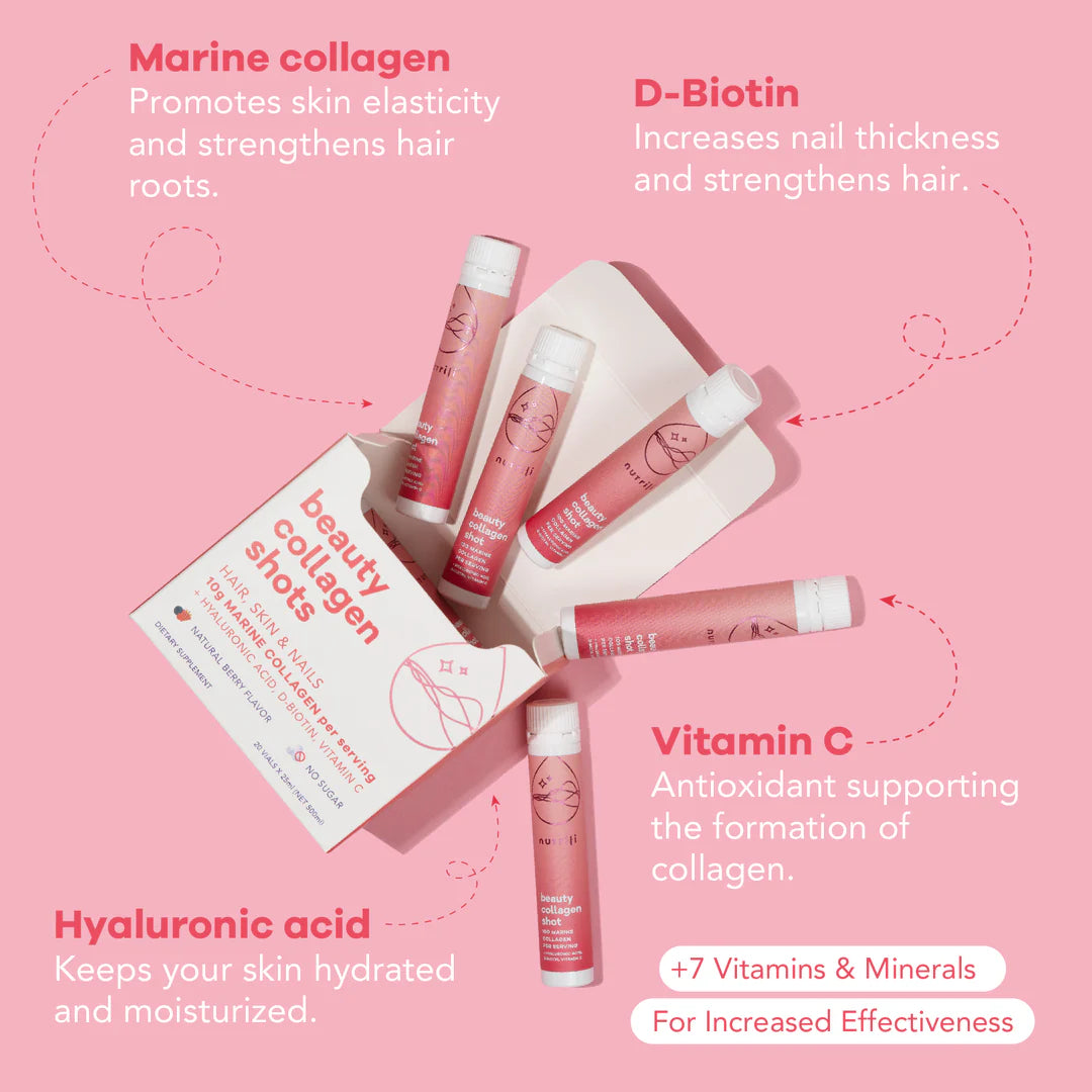 Nutrili Marine Collagen Shots (20) Hair, Skin & Nails 10g