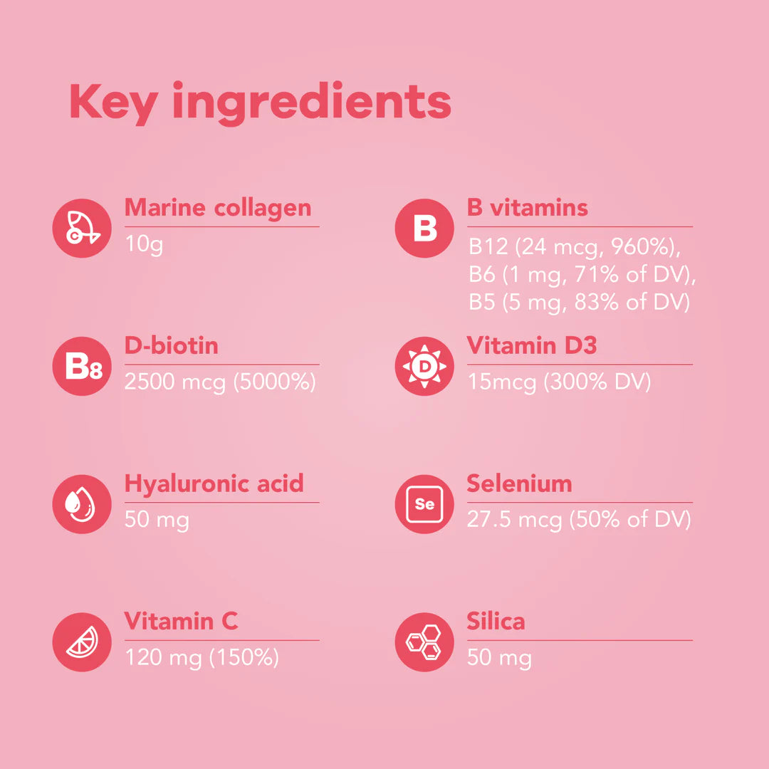 Nutrili Marine Collagen Shots (20) Hair, Skin & Nails 10g