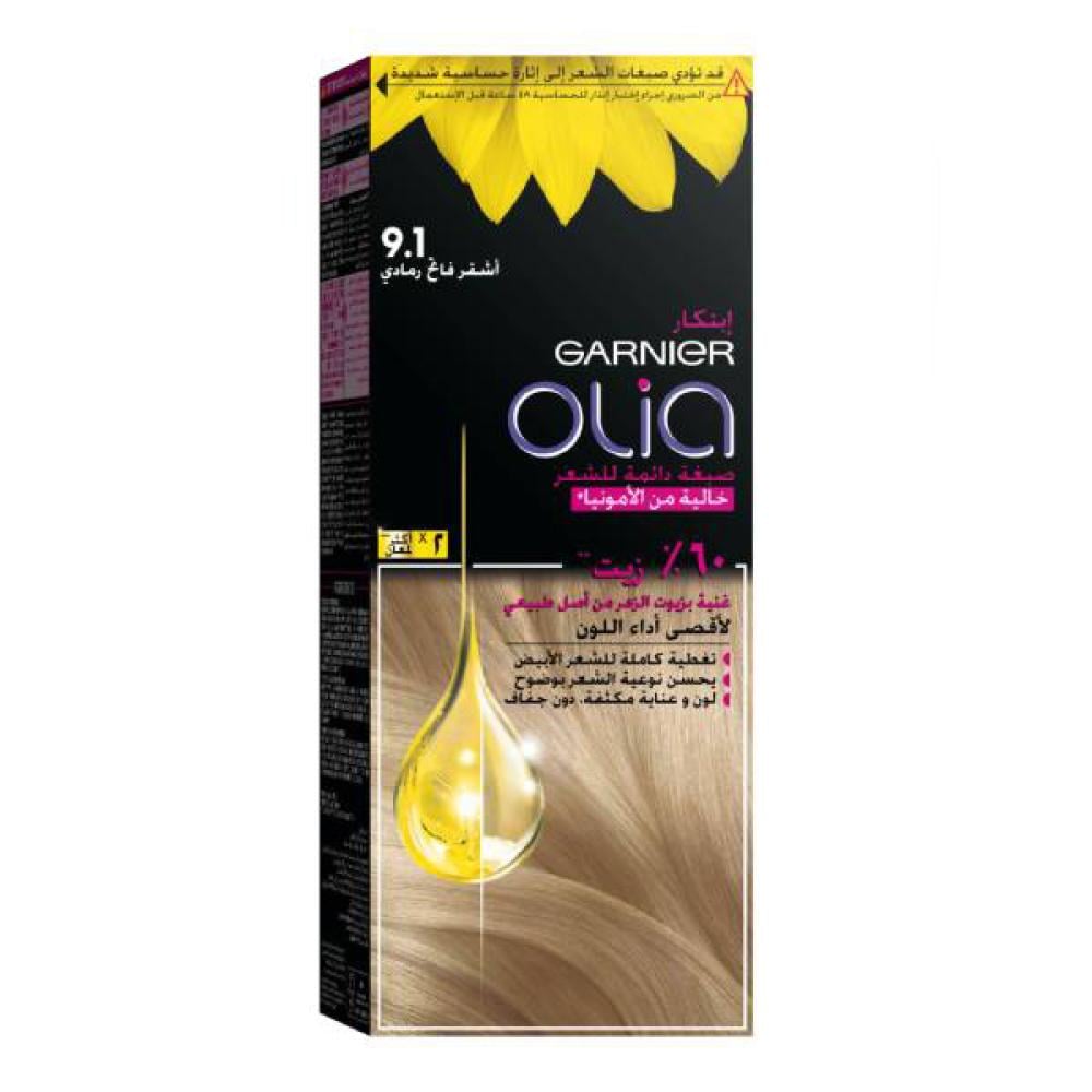 Garnier Ammonia-Free Hair Color Olia 9.1 Ashy Light Blonde