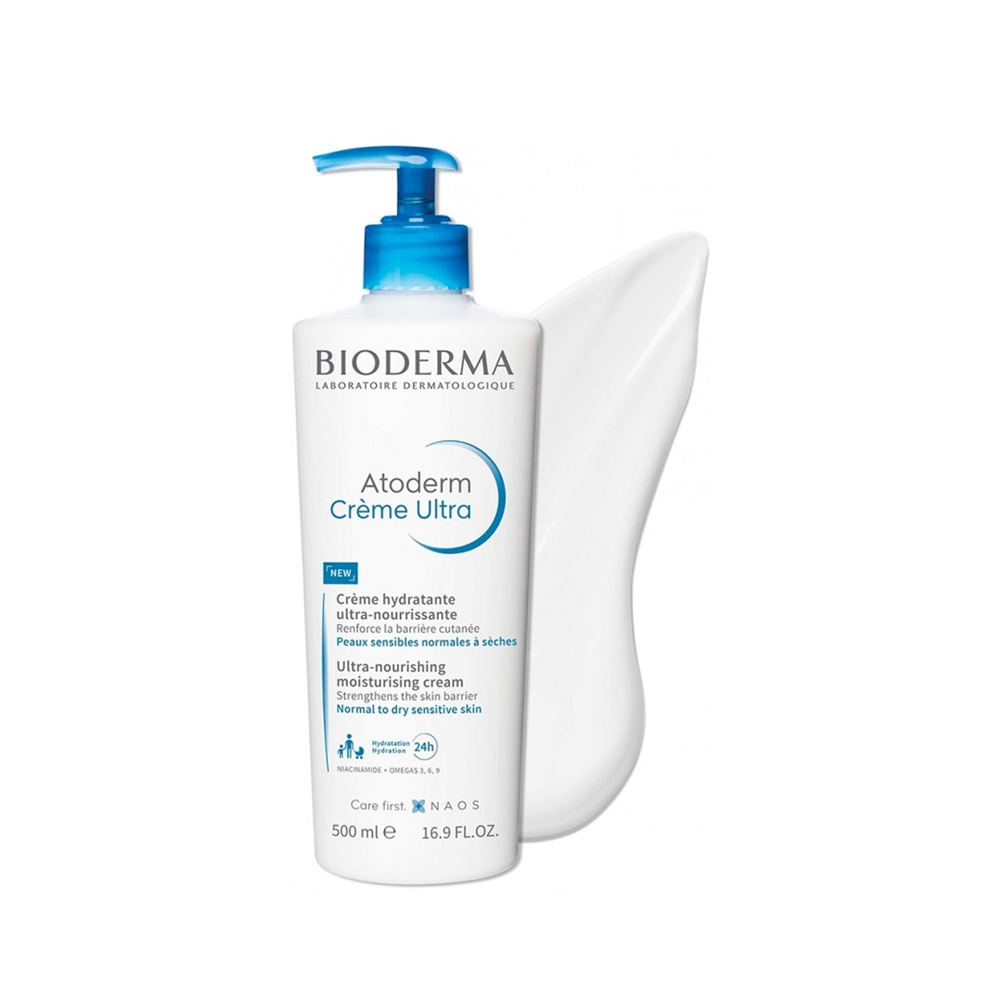 بيوديرما سي آر إم أتوديرم مرطب ومغذي 500 مل