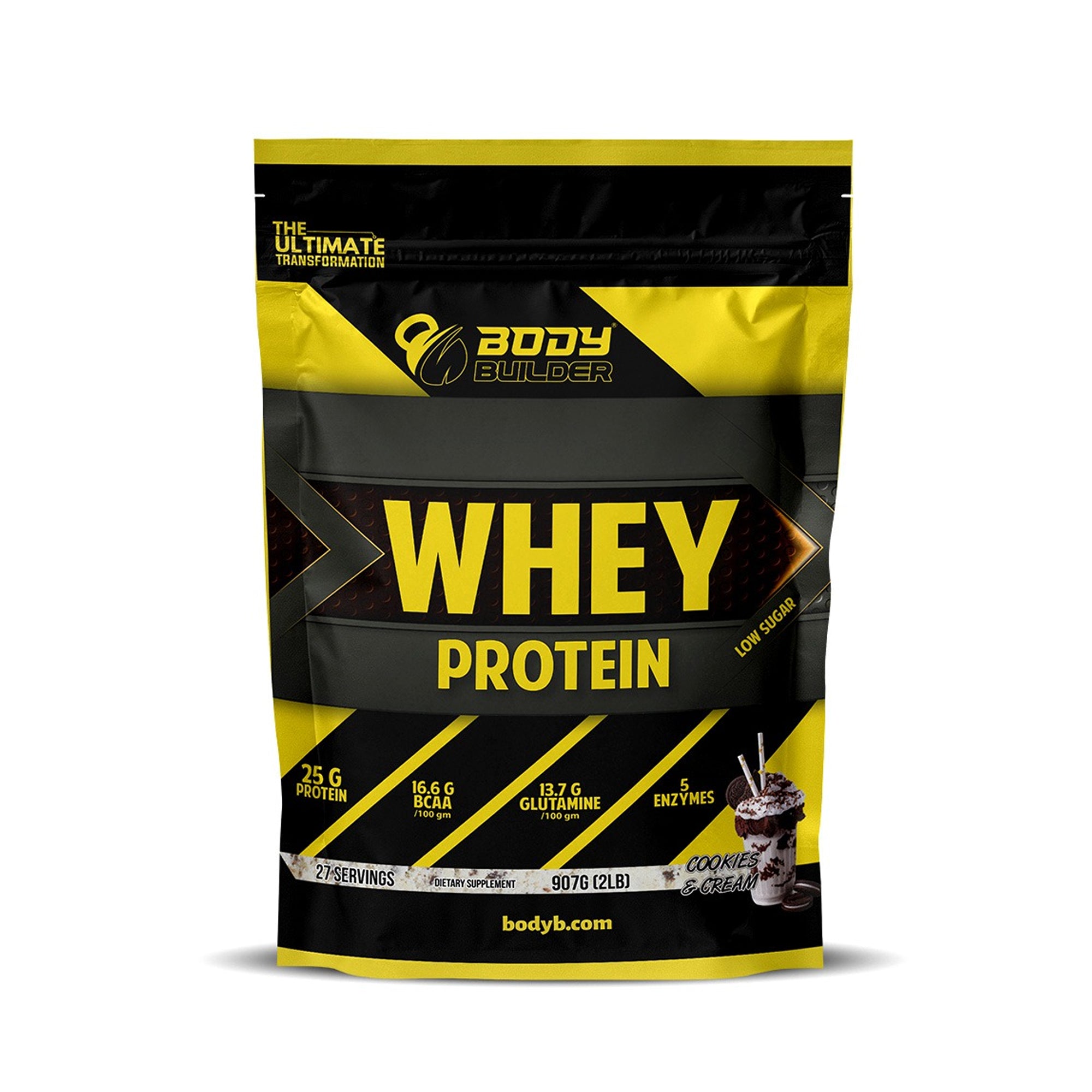 Body Builder Whey Protein – Cookies & Cream, 2 lbs (907g)