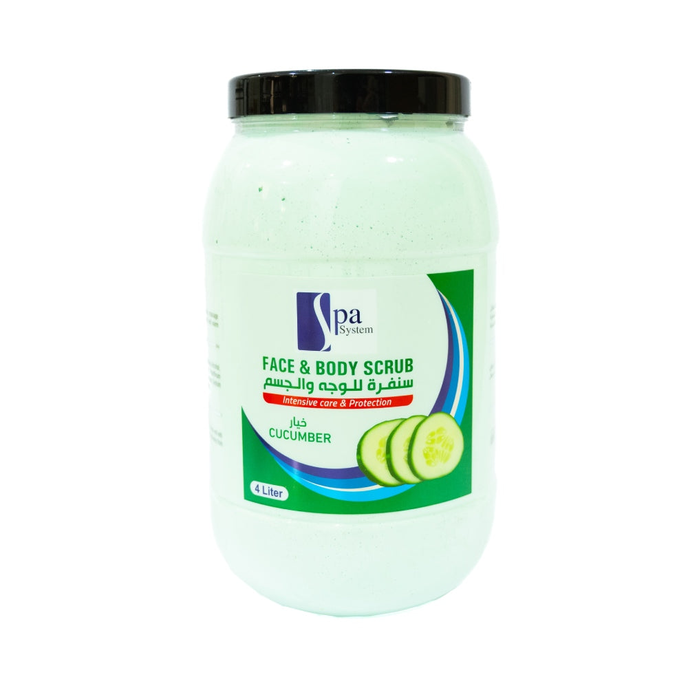 Spa system face & body scrub 4l with cucumber