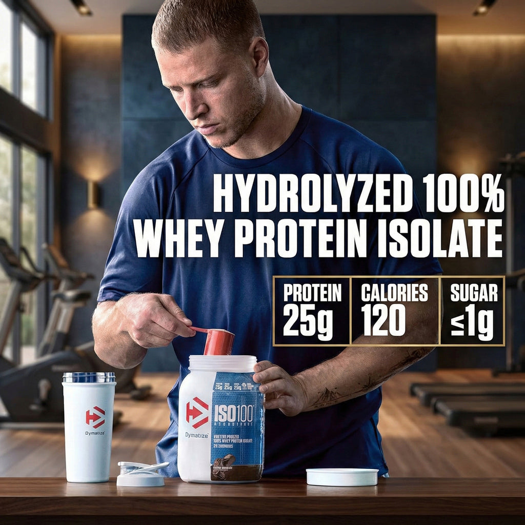 Dymatize ISO 100 Whey Protein Isolate – كوكيز وكريم – 1.36 رطل