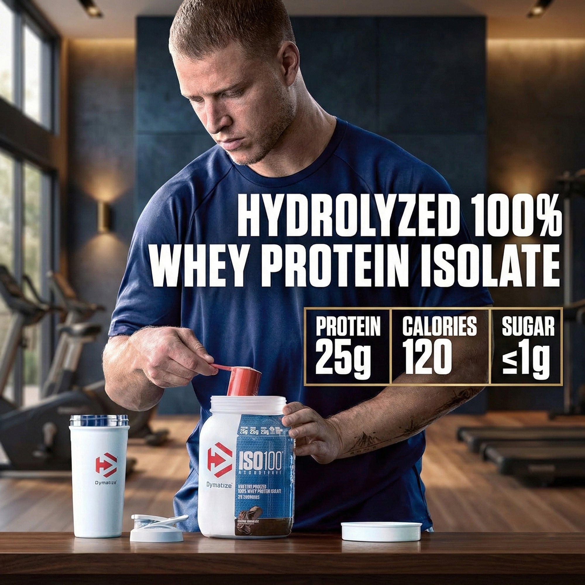 Dymatize ISO 100 Whey Protein Isolate – Cookies & Cream – 1.36 LB
