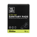 فوط Pee Safe 12 فوطة XXL فوط رفيعة للغاية مع أجنحة ليلية طويلة إضافية