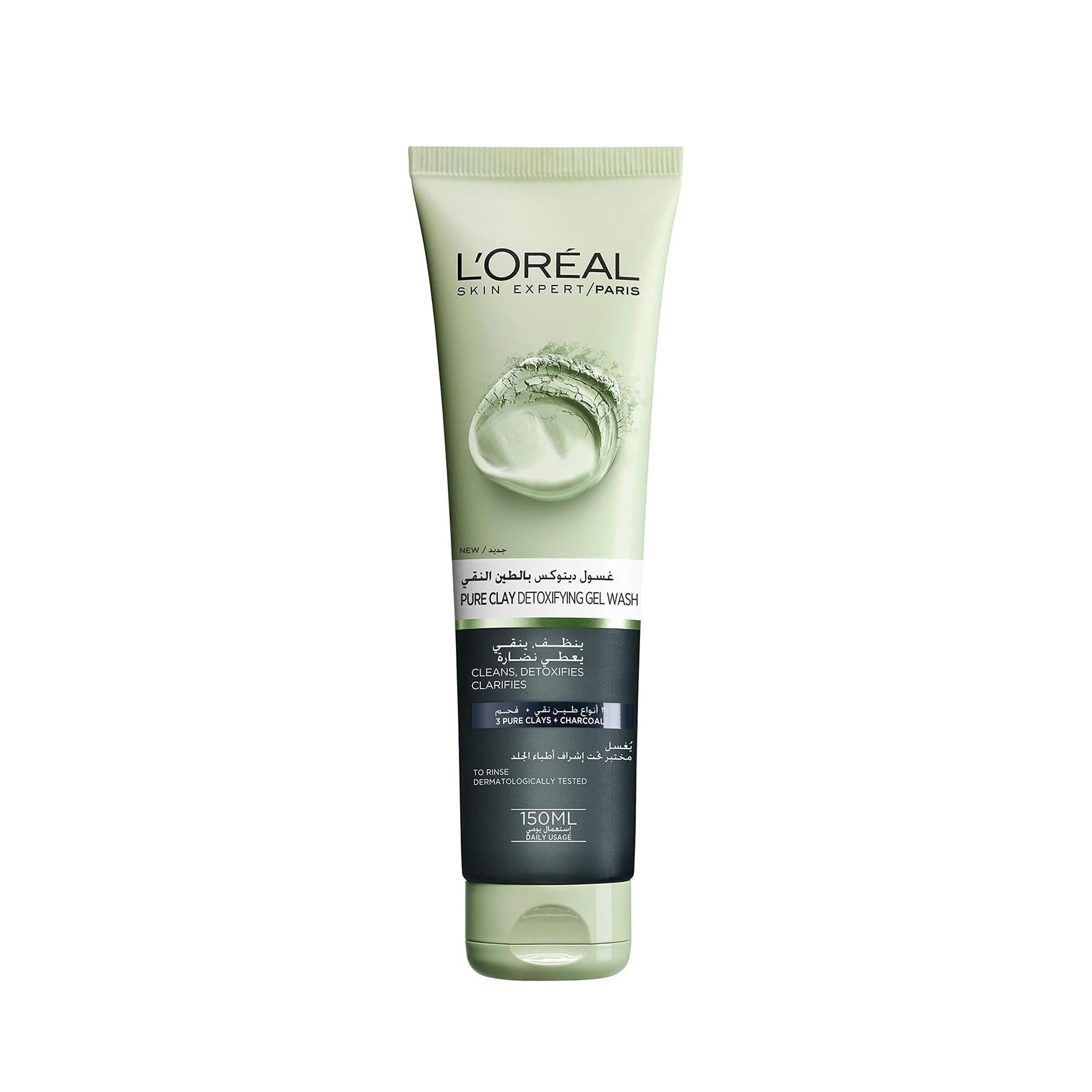 جل التقشير L'Oréal Pure Clay – غسول الوجه بالطحالب للتنظيف العميق