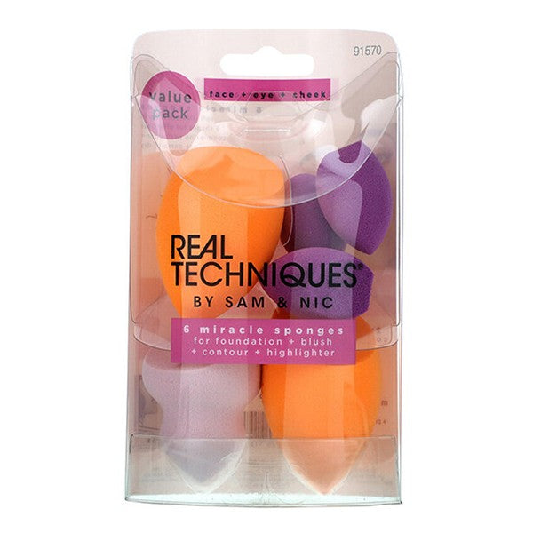 إسفنجة مكياج Real Techniques 6 قطع Miracle Complexion 