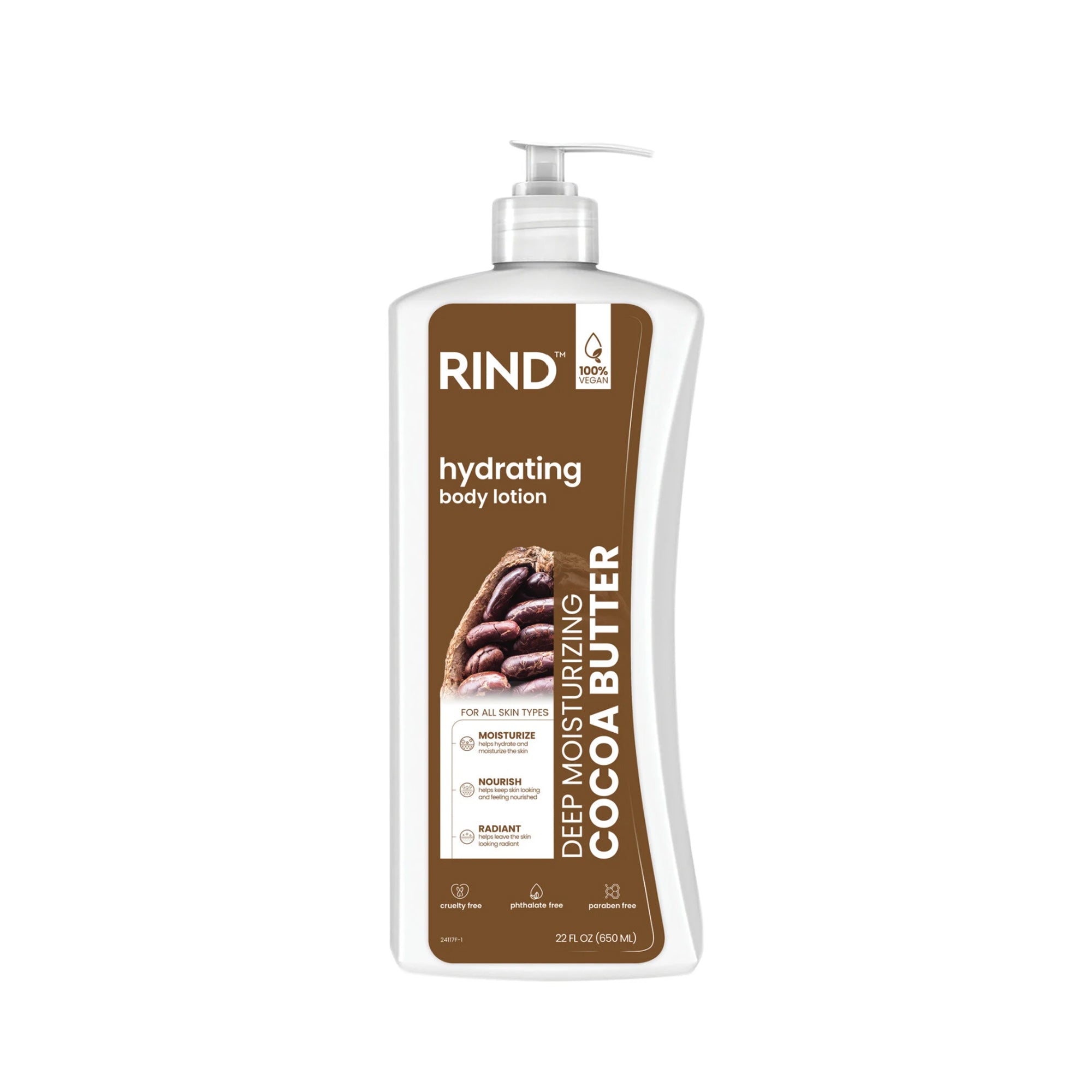 كريم RIND Body – مرطب يومي مرطب لجميع أنواع البشرة، 650 مل