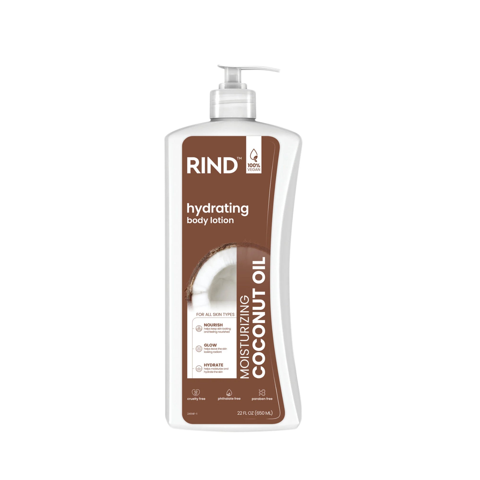 كريم RIND Body – مرطب يومي مرطب لجميع أنواع البشرة، 650 مل