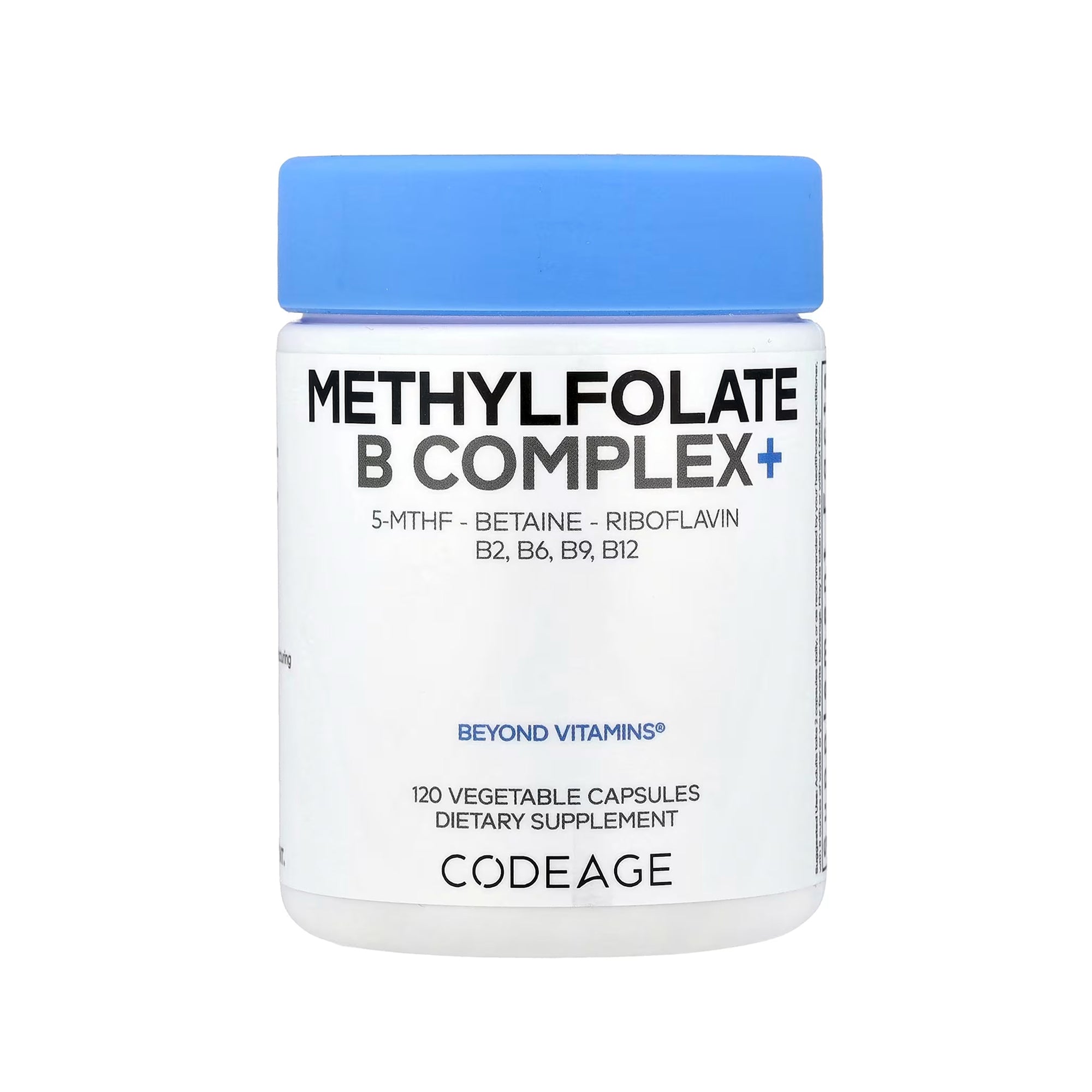 Codeage مركب B المعقد مع ميثيل فولات+ 120 كبسولة نباتية
