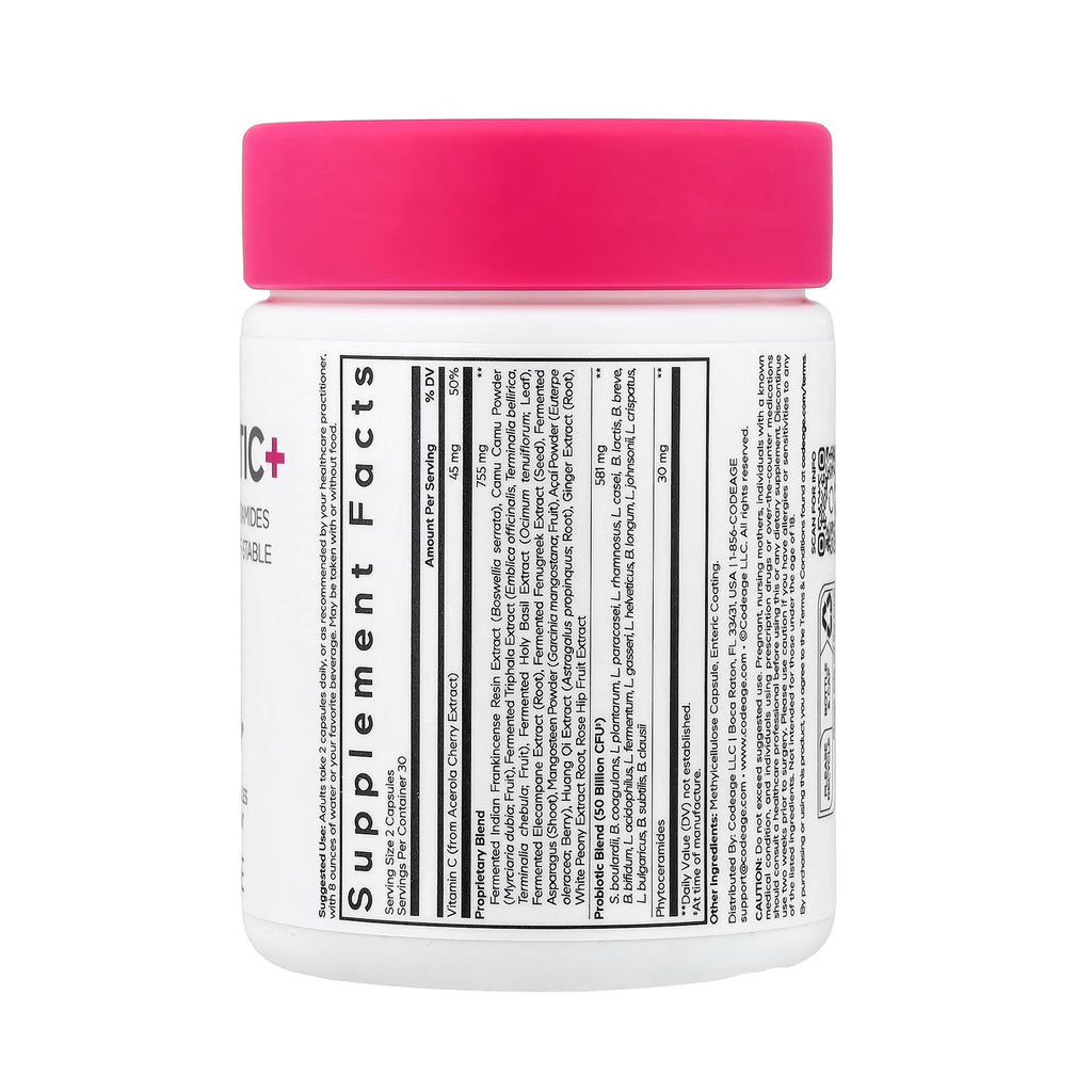 Codeage Skin Probiotic+ - 60 كبسولة